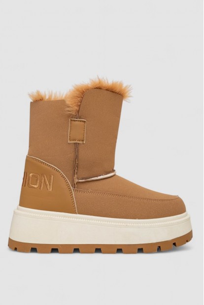 Угги женские зимние на меху, цвет коричневый, 243R-A