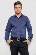 Сорочка чоловіча з принтом, колір синій, 214R7171 - фото № 1