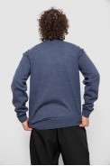 Свитер мужской однотонный, цвет сине-серый, 161R1770-1 - фото № 3