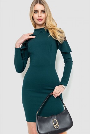 Платье нарядное, цвет темно-зеленый, 214R401