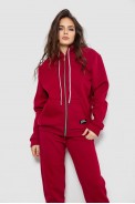 Спортивний костюм жіночий на флісі  -уцінка, колір бордовий, 244R1555-U-1 - фото № 1