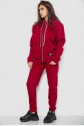 Спортивний костюм жіночий на флісі  -уцінка, колір бордовий, 244R1555-U-1 - фото № 2