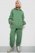 Спортивный костюм женский на флисе, цвет зеленый, 247R2020-5 - фото № 0