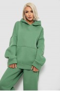 Спортивный костюм женский на флисе, цвет зеленый, 247R2020-5 - фото № 1