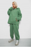 Спортивный костюм женский на флисе, цвет зеленый, 247R2020-5 - фото № 2