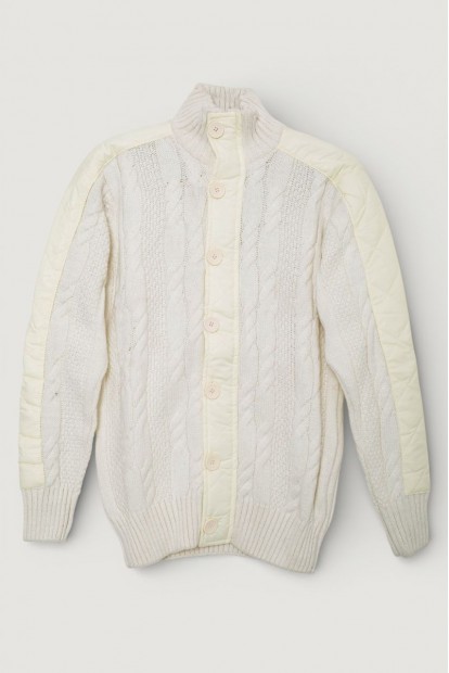 Кофта чоловіча на ґудзиках  -уцінка, колір молочний, 214R50519-U