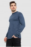 Светр чоловічий однотонний, колір синій, 161R1770-1 - фото № 2