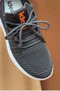 Кросівки чоловічі текстиль, колір темно-сірий, 243RF68-1 оптом - фото № 1