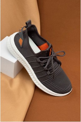 Кроссовки мужские текстиль, цвет темно-серый, 243RF68-1