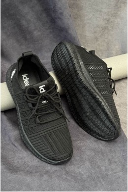 Кроссовки мужские текстиль, цвет черно-белый, 243RF68-1