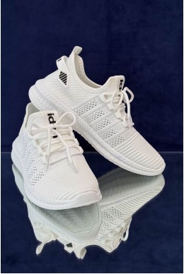 Кроссовки мужские текстиль, цвет белый, 243RF68-1