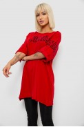 Футболка жіноча з принтом, колір червоний, 244R2007 - фото № 2