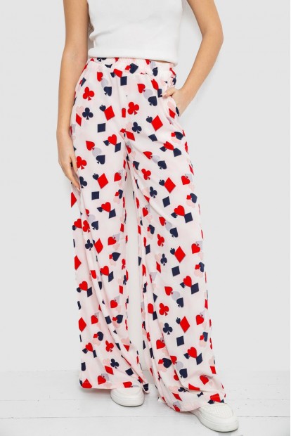 Штани жіночі вільного крою  -уцінка, колір молочно-червоний, 119R350-3-U