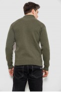 Кофта мужская на молнии с карманами, цвет хаки, 161R1053 - фото № 3