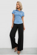 Сорочка жіноча однотонна  -уцінка, колір джинс, 230R068-1-U-336 - фото № 1