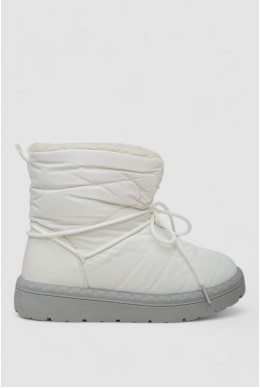Дутики женские зимние на меху, цвет бело-серый, 248RFM07