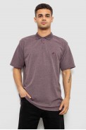 Поло мужское однотонное, цвет сливовый, 244R1027 - фото № 0