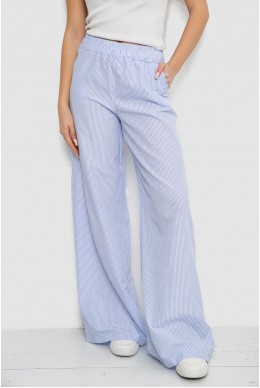 Штани жіночі вільного крою  -уцінка, колір біло-блакитний, 119R350-9-U