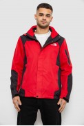 Вітровка чоловіча з принтом 244R2512, колір Червоний - фото № 1
