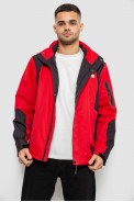 Вітровка чоловіча з принтом 244R2512, колір Червоний - фото № 0