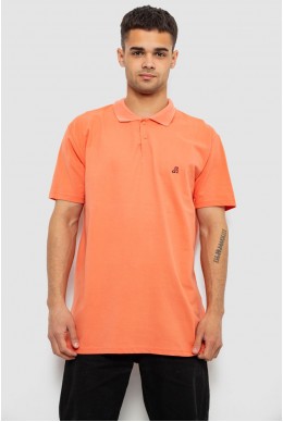 Поло чоловіче однотонне, колір помаранчевий, 244R1027