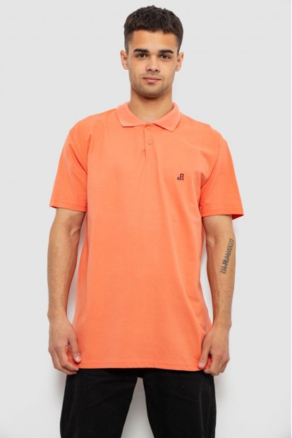 Поло чоловіче однотонне, колір помаранчевий, 244R1027