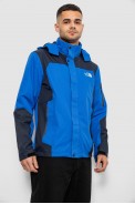 Вітровка чоловіча з принтом 244R2512, колір Синій - фото № 4