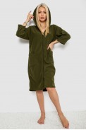 Халат жіночий на блискавці, колір хакі, 238R322 - фото № 1