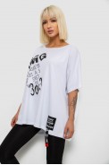 Футболка женская с принтом, цвет белый, 244R5002 - фото № 2