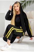 Спортивний костюм жіночий, колір чорно-жовтий, 257R331 - фото № 6