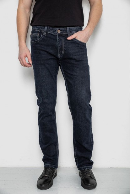Джинсы мужские демисезонные  -уценка, цвет темно-синий, 243R8136-U-8
