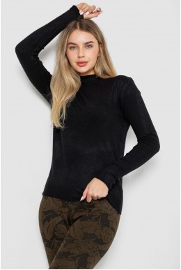 Кофта жіноча однотонна  -уцінка, колір чорний, 244R2302-U