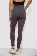 Лосини жіночі однотонні в рубчик, колір грифельний, 214R0009 - фото № 3