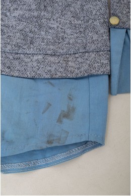 Блуза-обманка  -уцінка, колір сіро-блакитний, 230R542-U-3