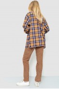 Костюм жіночий сорочка+штани в клітку 230R2002, колір Світло-коричневий - фото № 3