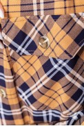 Костюм жіночий сорочка+штани в клітку 230R2002, колір Світло-коричневий - фото № 5