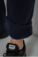 Спортивные штаны мужские на флисе, цвет синий, 244R41715 - фото № 5