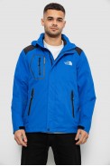 Вітровка чоловіча з принтом 244R2515, колір Синій - фото № 1