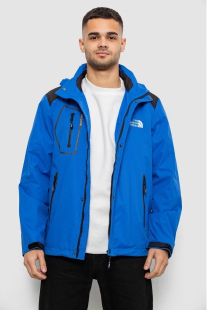 Вітровка чоловіча з принтом 244R2515, колір Синій