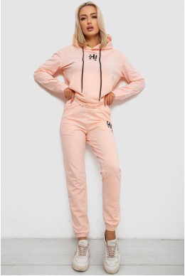 Спортивный костюм женский двухнитка, цвет персиковый, 214R1419-003