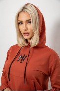Спортивний костюм жіночий двонитка, колір теракотовий, 214R1419-003 - фото № 4