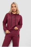 Спортивний костюм жіночий двонитка, колір сливовий, 214R1419-003 - фото № 1