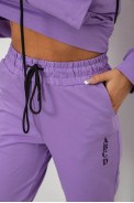 Спортивный костюм женский двухнитка  -уценка, цвет сиреневый, 214R1419-001-U-10 - фото № 5
