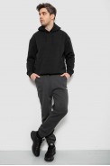 Спортивные штаны мужские на флисе, цвет грифельный, 129RA9998 - фото № 1