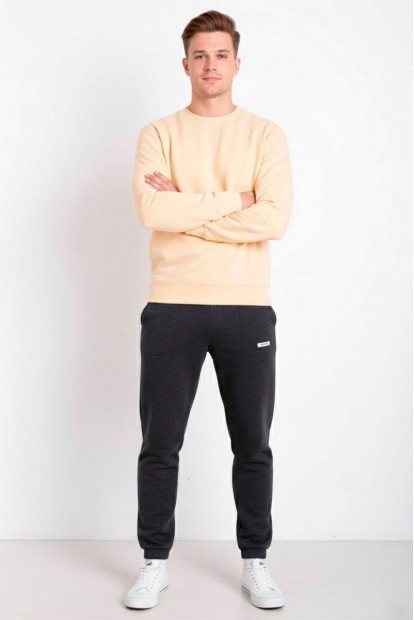 Спортивні штани чоловічі на флісі, колір грифельний, 129RA9998