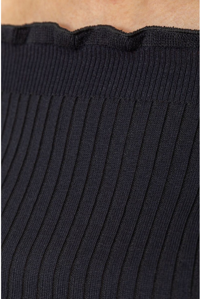 Купить Топ женский нарядный в рубчик, цвет черный, 204R020 - Фото №5