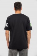 Футболка чоловіча з принтом, колір чорний, 244R1015 - фото № 3