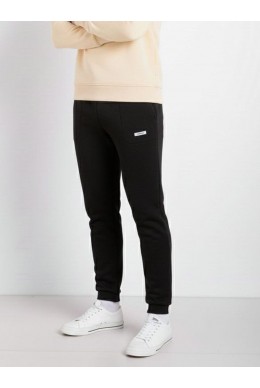 Спортивні штани чоловічі на флісі, колір чорний, 129RA9998