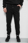 Спортивные штаны мужские на флисе, цвет черный, 129RA9998 - фото № 0