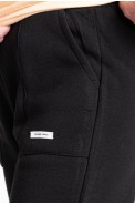 Спортивные штаны мужские на флисе, цвет черный, 129RA9998 - фото № 4